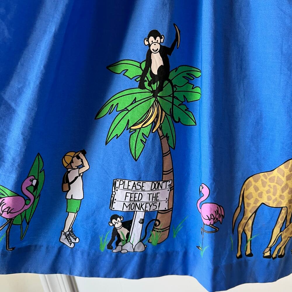 Eleanor Rose Field Trip Zoo Animals Gigi Dress - Picture 3 of 10